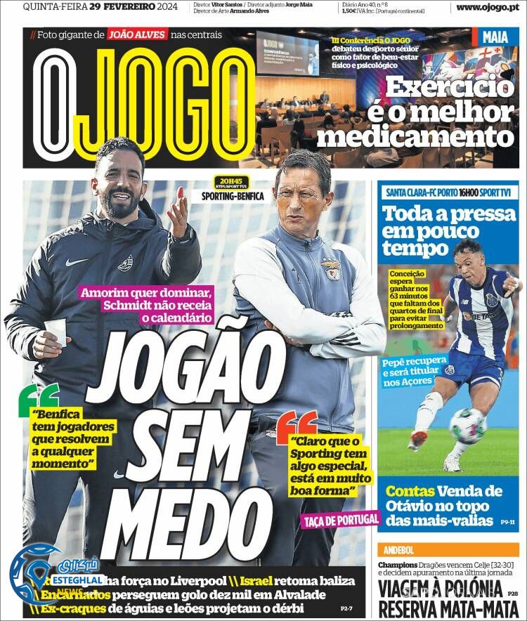 روزنامه ورزشی اوجوگو پنجشنبه 10 اسفند 1402 