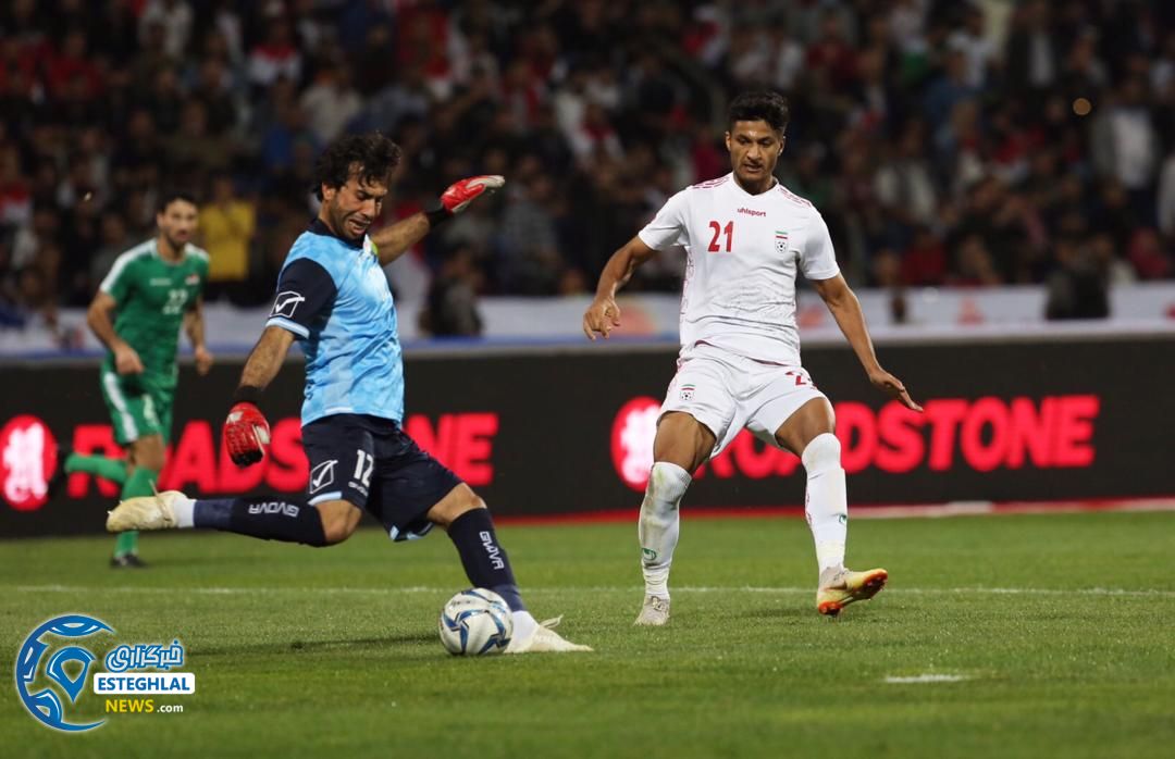 دیدار تیم ملی فوتبال عراق و ایران