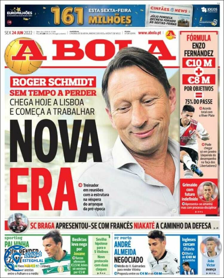 روزنامه ورزشی آبولا جمعه 3 تیر 1401