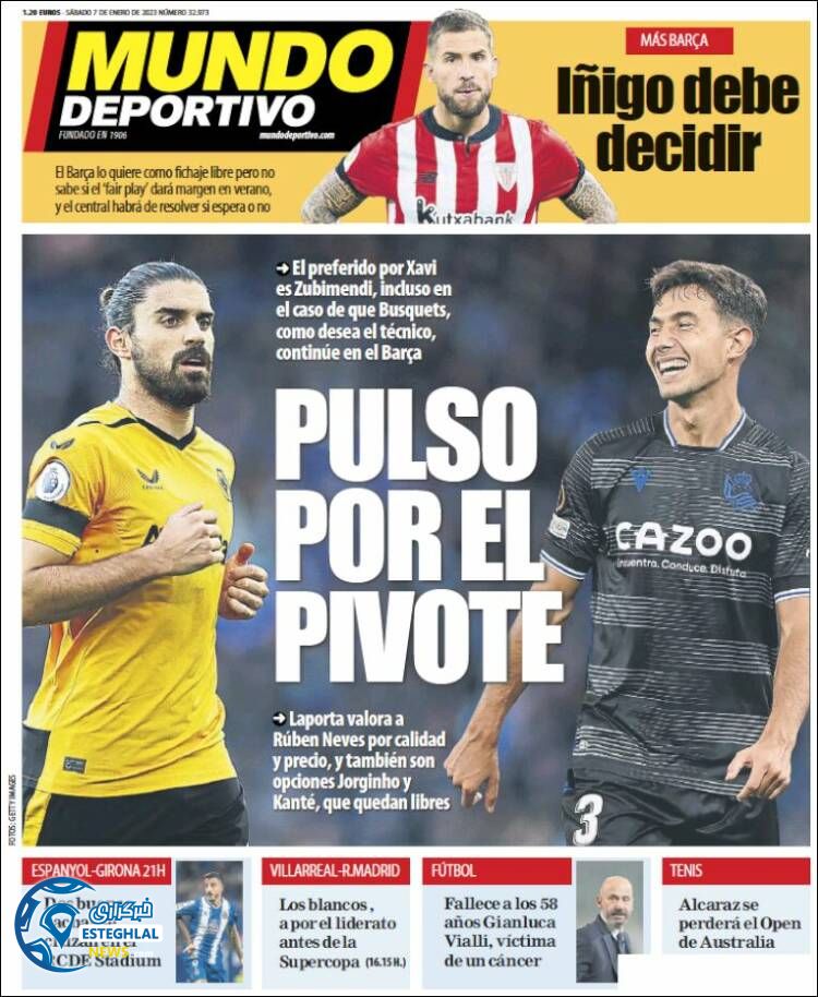 روزنامه ورزشی موندو دپورتیوو شنبه 17 دی 1401 