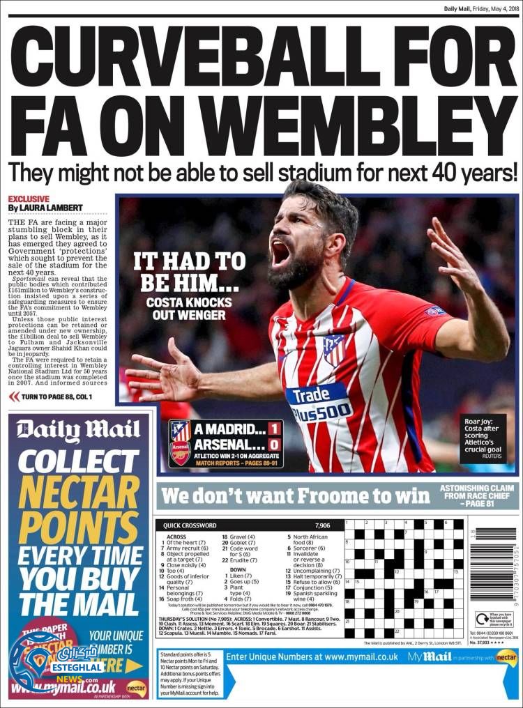 روزنامه ورزشی مایل اسپورت جمعه 14 اردیبهشت 1397