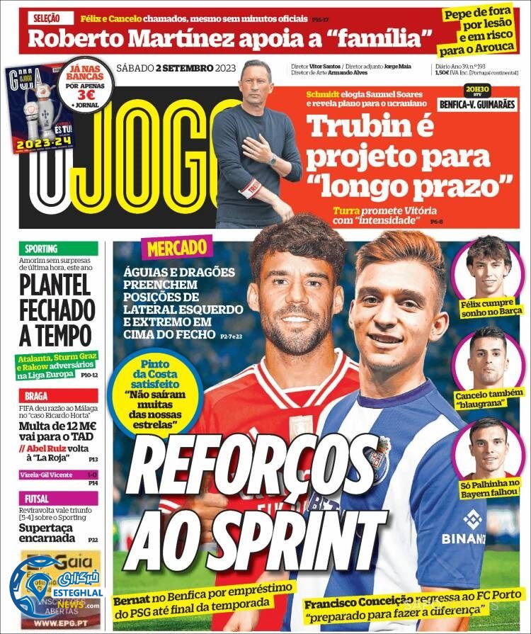 روزنامه ورزشی اوجوگو شنبه 11 شهریور 1402