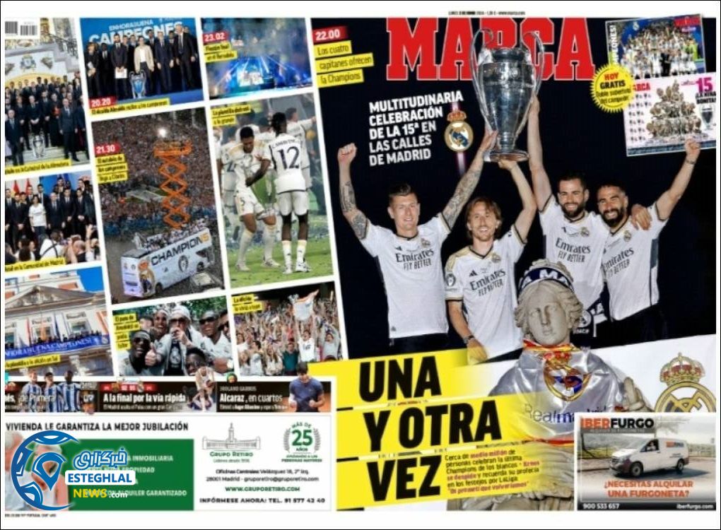 روزنامه ورزشی مارکا  دوشنبه 14خرداد 1403 