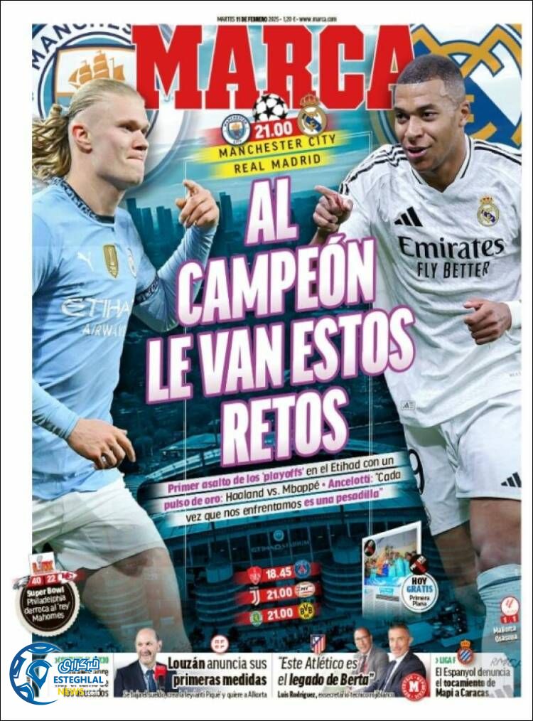 روزنامه  ورزشی  مارکا سه شنبه 23 بهمن 1403 