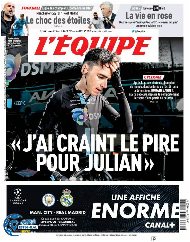 روزنامه ورزشی اکیپ سه شنبه 6 اردیبهشت 1401