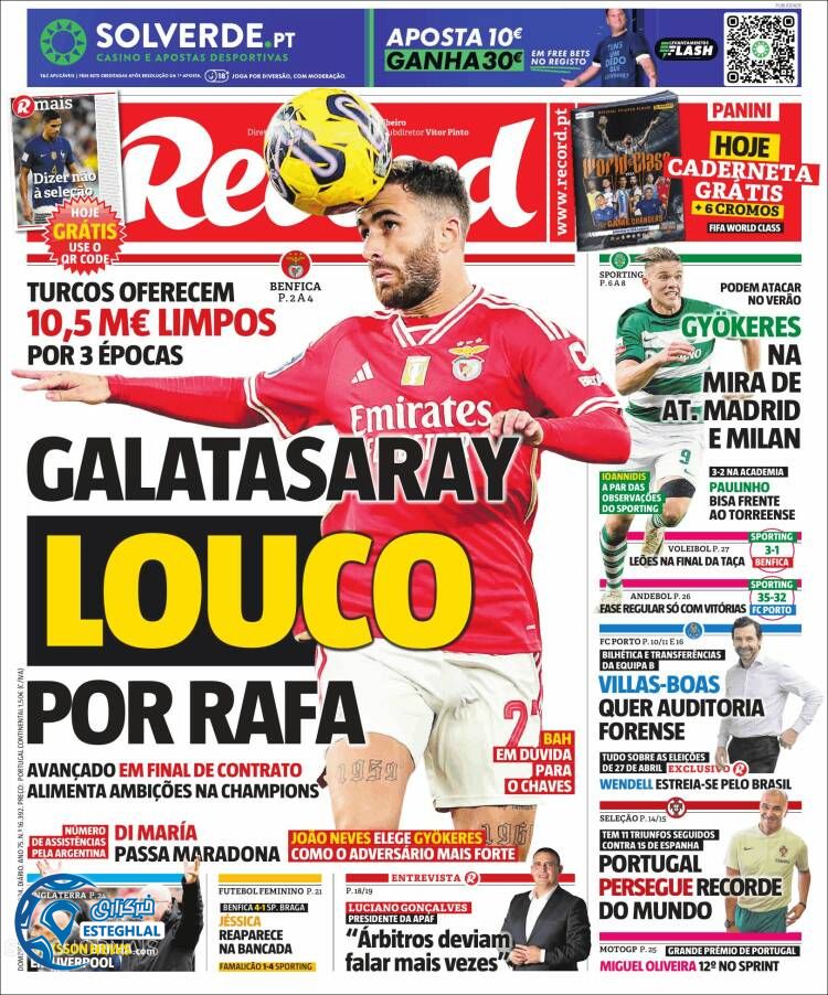 روزنامه ورزشی رکورد یکشنبه 5 فروردین 1403 