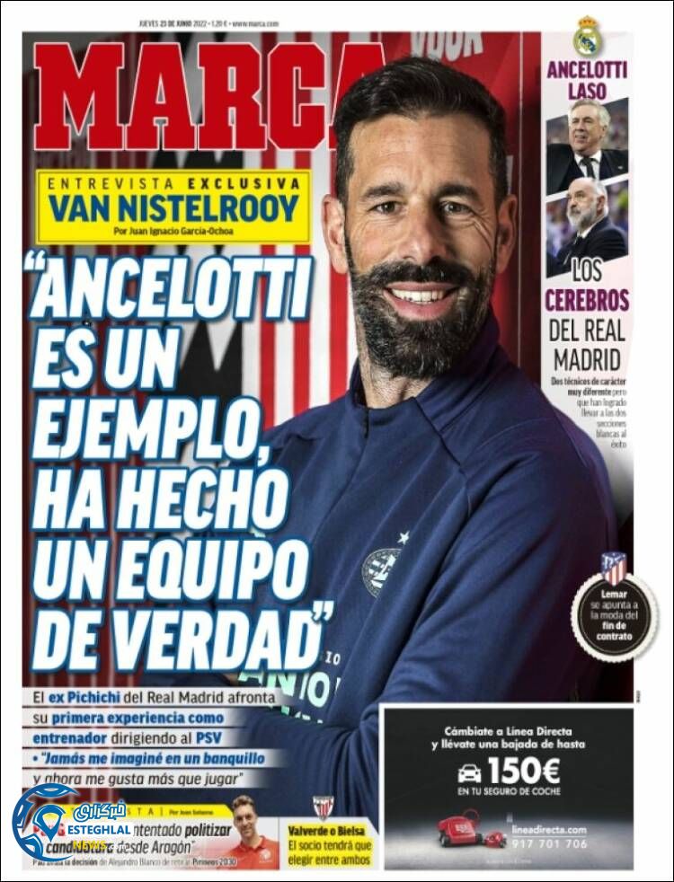 روزنامه ورزشی مارکا پنجشنبه 2 تیر 1401