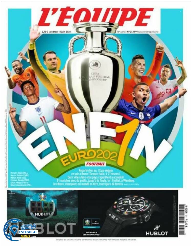 روزنامه ورزشی اکیپ جمعه 21 خرداد 1400