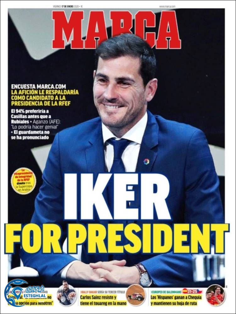 روزنامه ورزشی مارکا جمعه 27 دی 1398