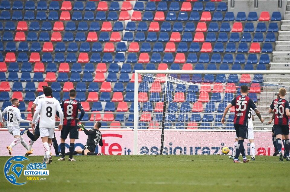 بولونیا 1-2 آث میلان