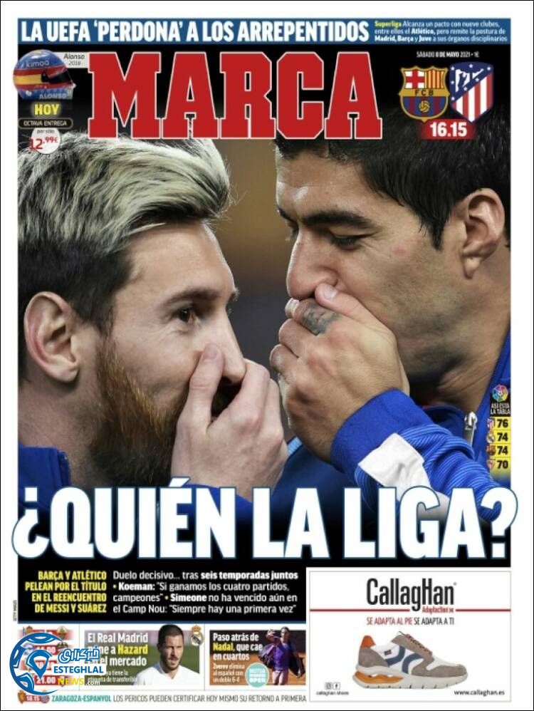 روزنامه ورزشی مارکا شنبه 18 اردیبهشت 1400