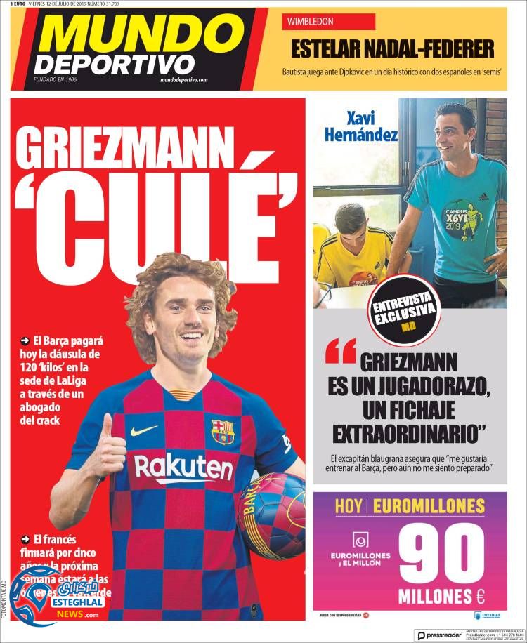 روزنامه ورزشی موندو دپورتیوو جمعه 21 تیر 1398