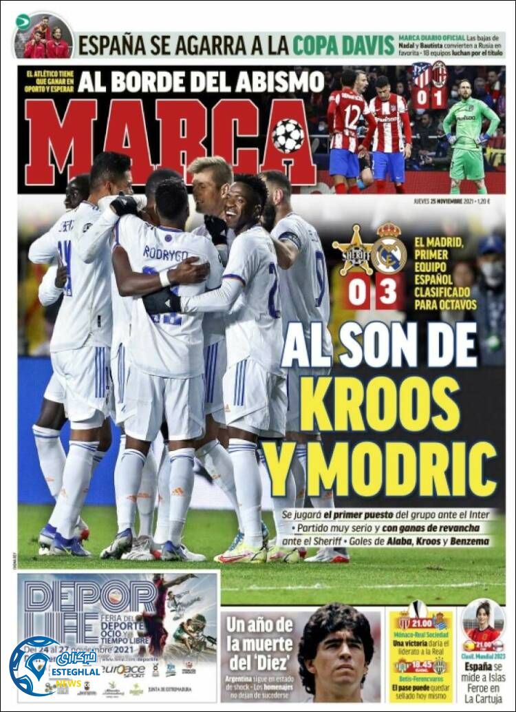 روزنامه ورزشی مارکا پنجشنبه 4 آذر 1400