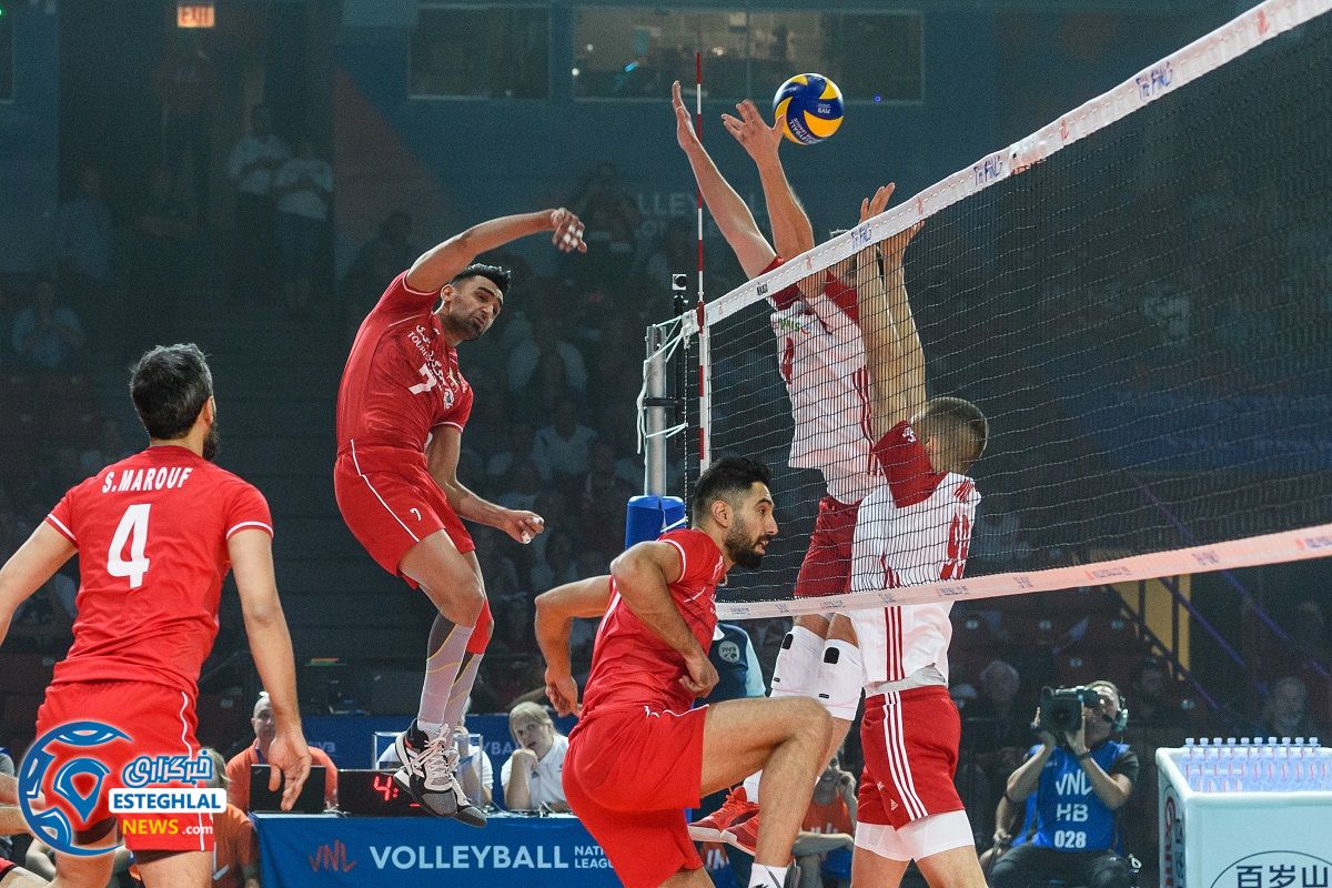 دیدار تیم های ملی والیبال لهستان و ایران 