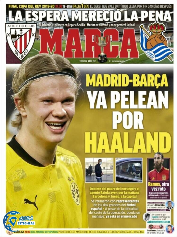 روزنامه ورزشی مارکا جمعه 13 فروردین 1400