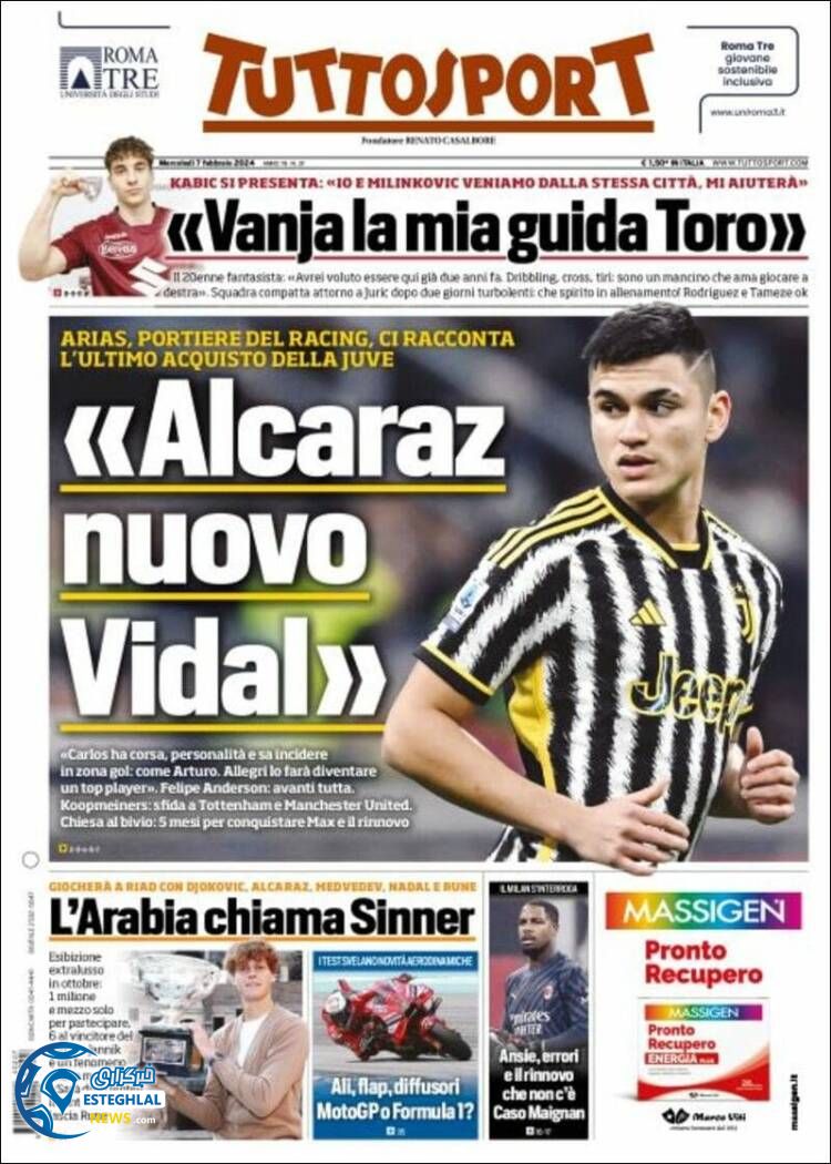 روزنامه ورزشی توتو اسپورت چهارشنبه 18 بهمن 1402 