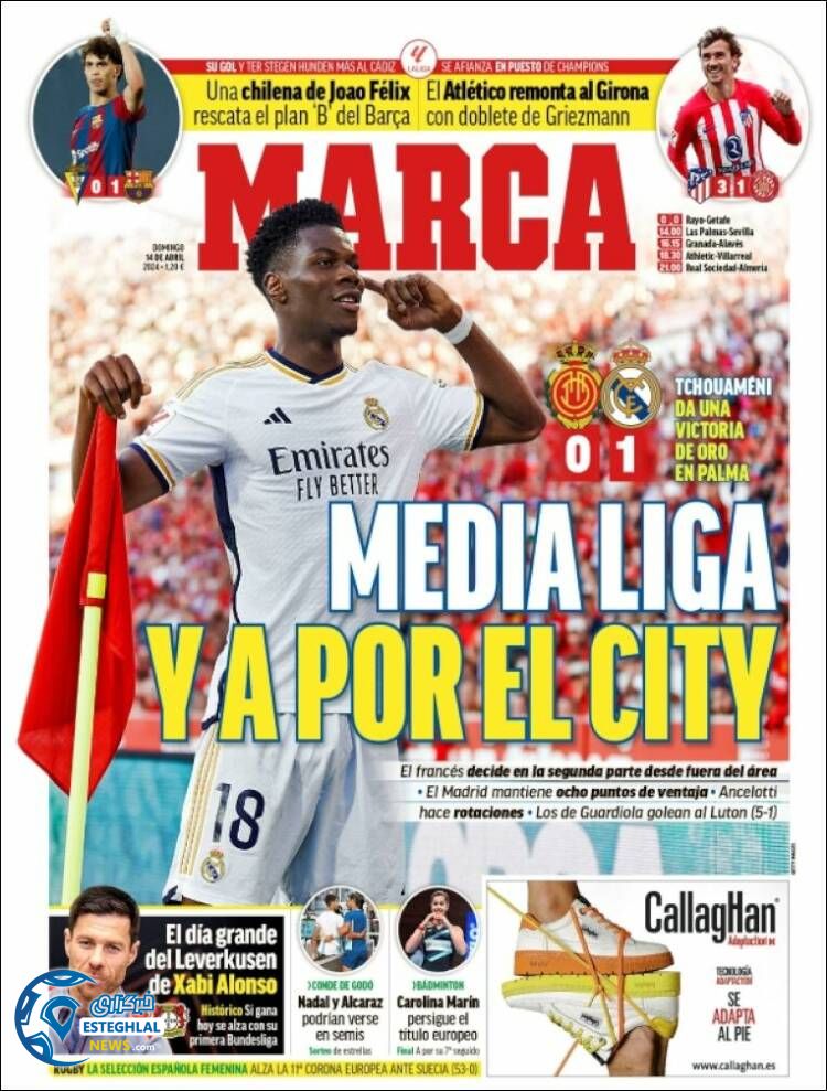 روزنامه ورزشی مارکا یکشنبه 26 فروردین 1403 