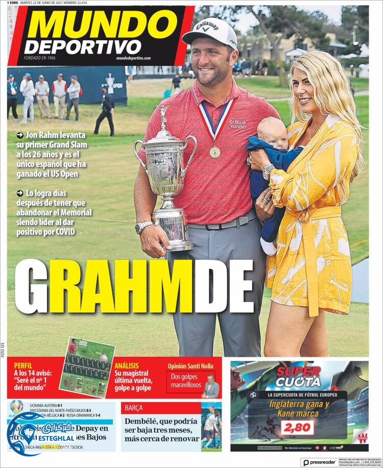 روزنامه ورزشی موندو دپورتیوو سه شنبه 1 تیر 1400