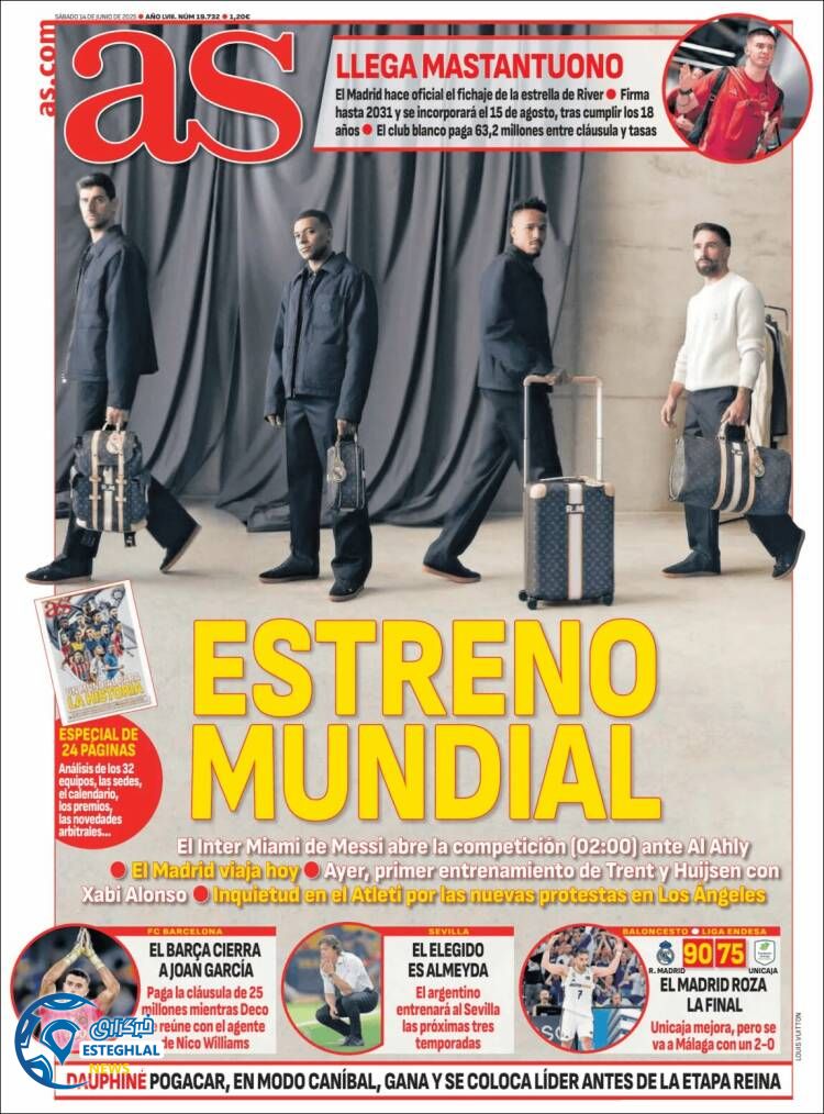 روزنامه ورزشی ا اس شنبه 24 خرداد 1404 