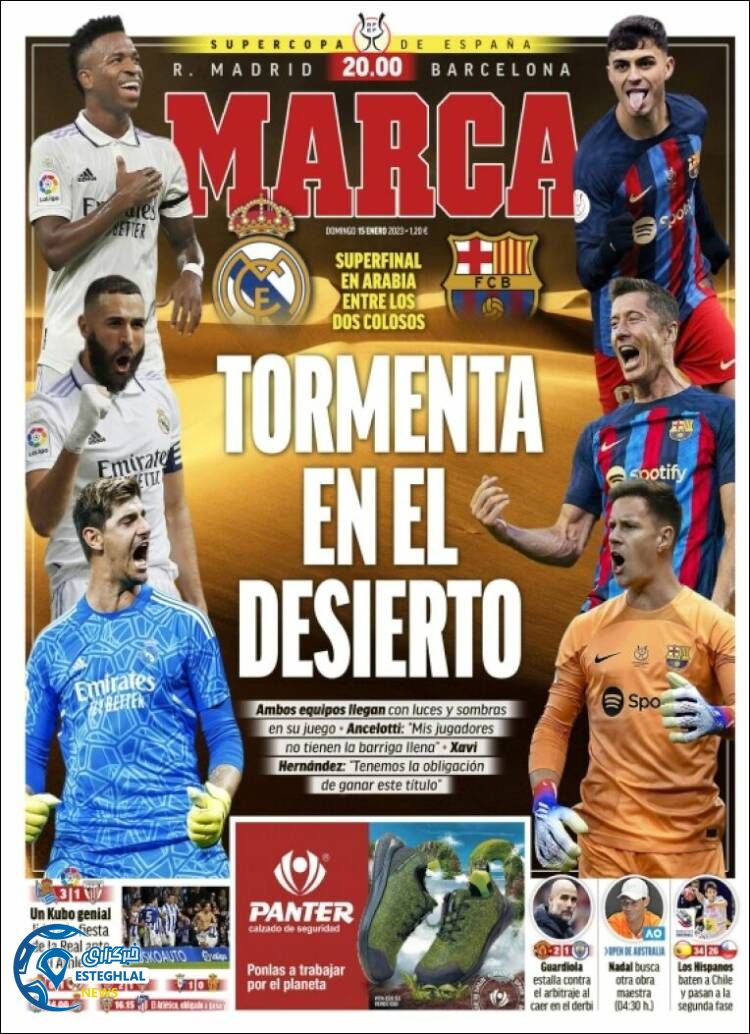 روزنامه ورزشی مارکا یکشنبه 25 دی 1401 