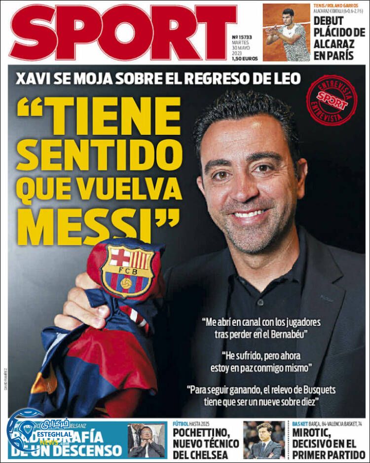 روزنامه ورزشی اسپورت سه شنبه 9 خرداد 1402 