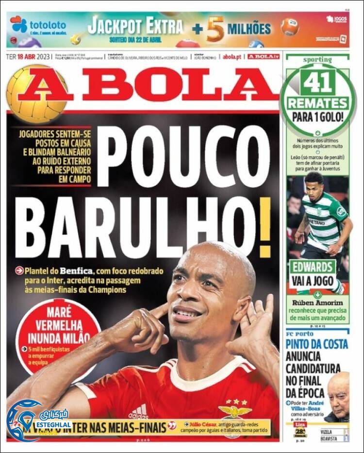 روزنامه ورزشی آبولا سه شنبه 29 فروردین 1402 