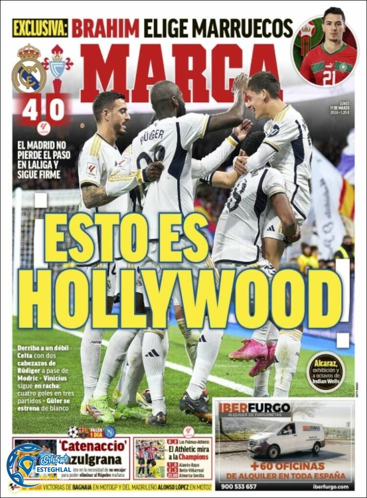 روزنامه ورزشی مارکا دوشنبه 21 اسفند 1402 