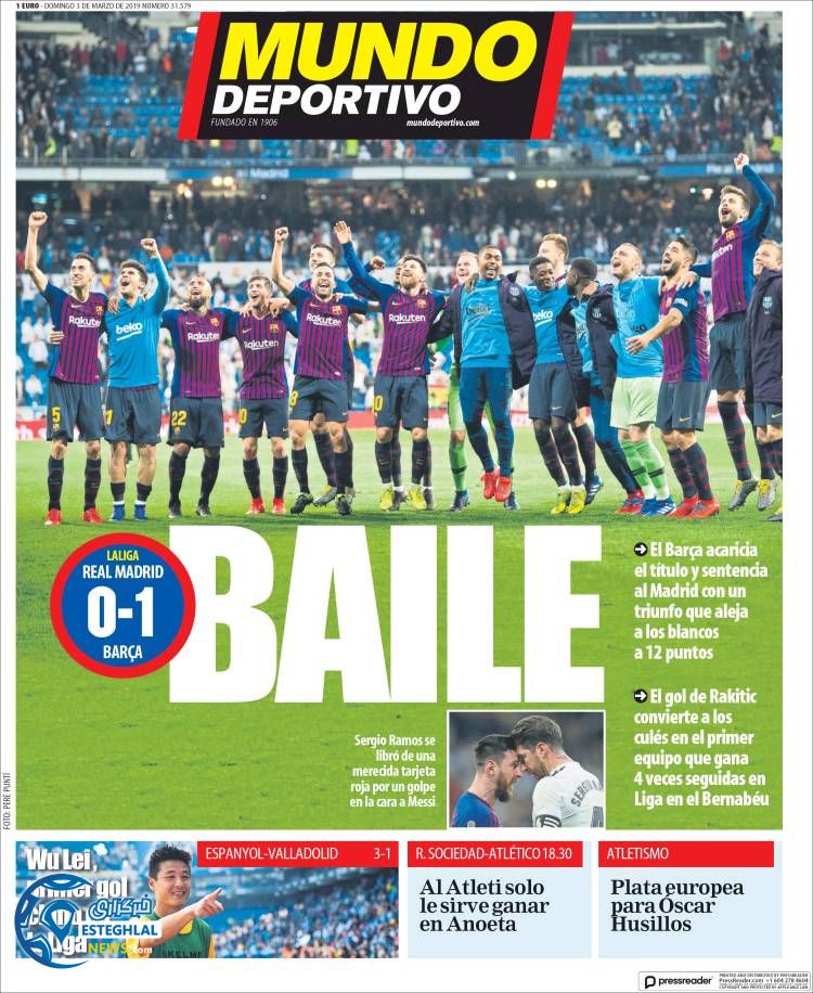 روزنامه ورزشی منودو دپورتیوو یکشنبه 12 اسفند 1397