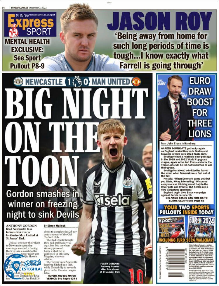 روزنامه ورزشی اکسپرس اسپورت یکشنبه 12 آذر 1402 