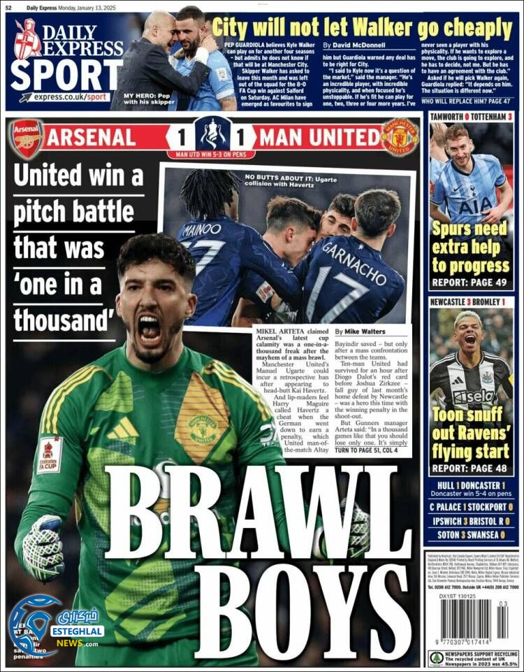 روزنامه ورزشی اکسپزس اسپورت دوشنبه 24 دی 1403 