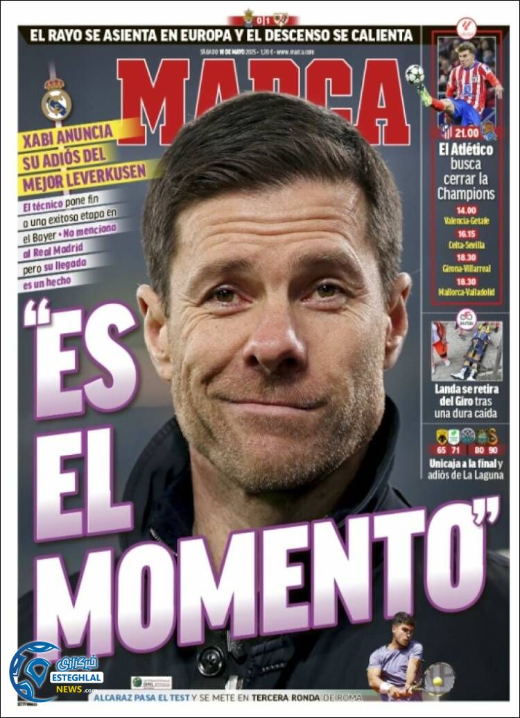 روزنامه ورزشی مارکا شنبه 20 اردیبهشت 1404  