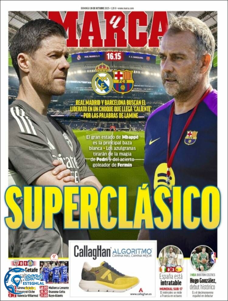 روزنامه ورزشی مارکا  یکشنبه 4 آبان 1404  