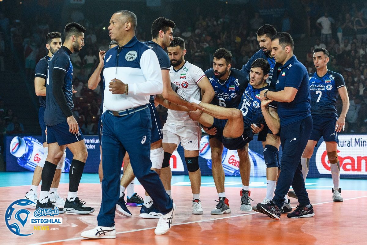 دیدار تیم های ملی والیبال برزیل و ایران