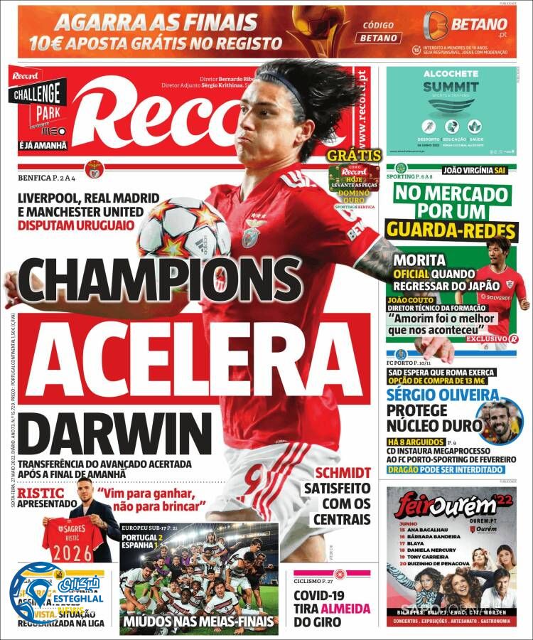 روزنامه ورزشی رکورد جمعه 6 خرداد 1401