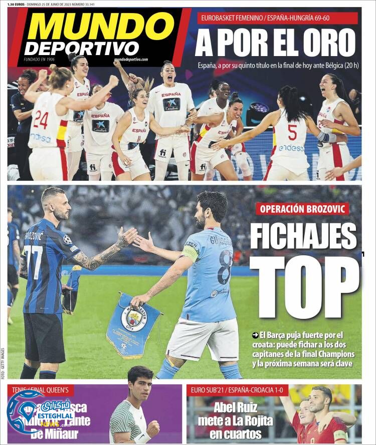 روزنامه ورزشی موندو دپورتیوو یکشنبه 4 تیر 1402 