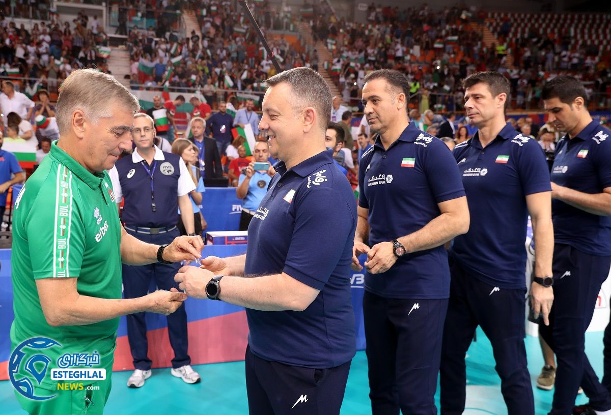 دیدار تیم های ملی والیبال بلغارستان و ایران