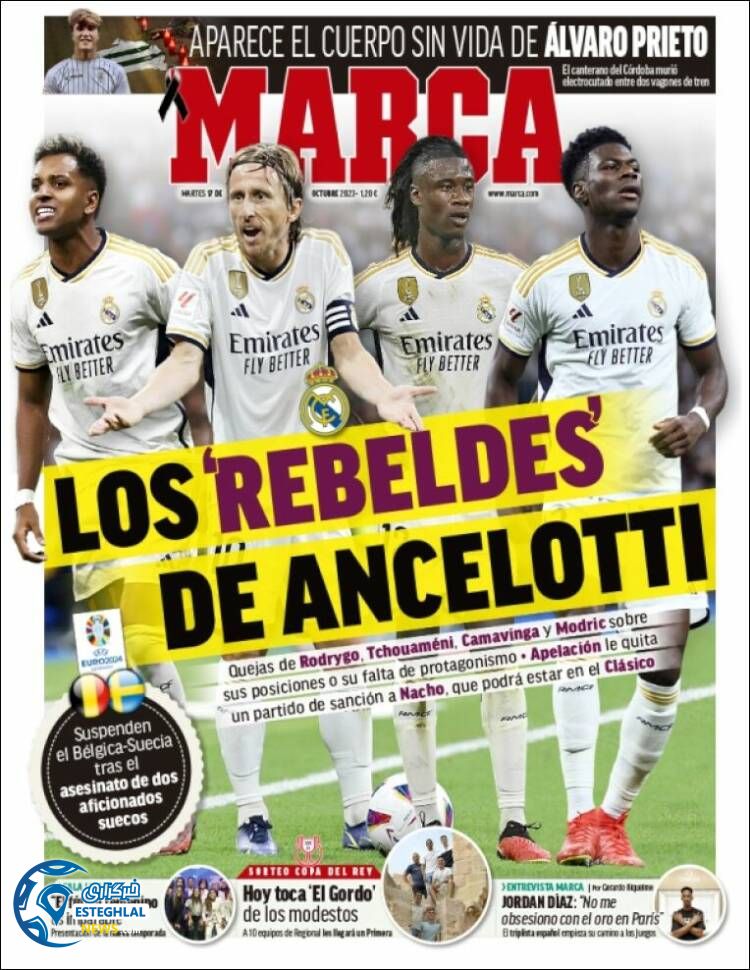 روزنامه ورزشی مارکا سه شنبه 25 مهر 1402 