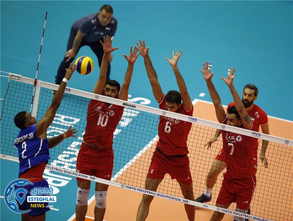 دیدار تیم های ملی والیبال ایران و کوبا