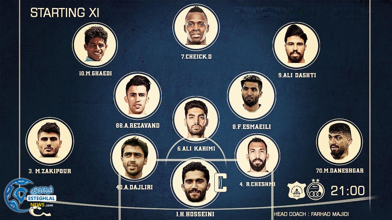 ترکیب استقلال مقابل صنعت نفت آبادان