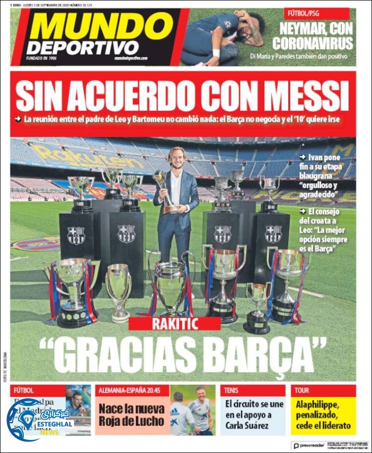 روزنامه ورزشی موندو دپورتیوو پنجشنبه 13 شهریور 1399