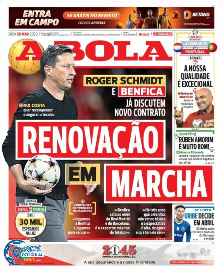 روزنامه ورزشی آبولا یکشنبه 6 فروردین 1402 