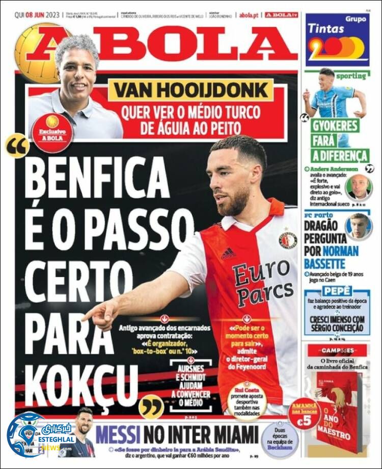 روزنامه ورزشی آبولا پنجشنبه 18 خرداد 1402 