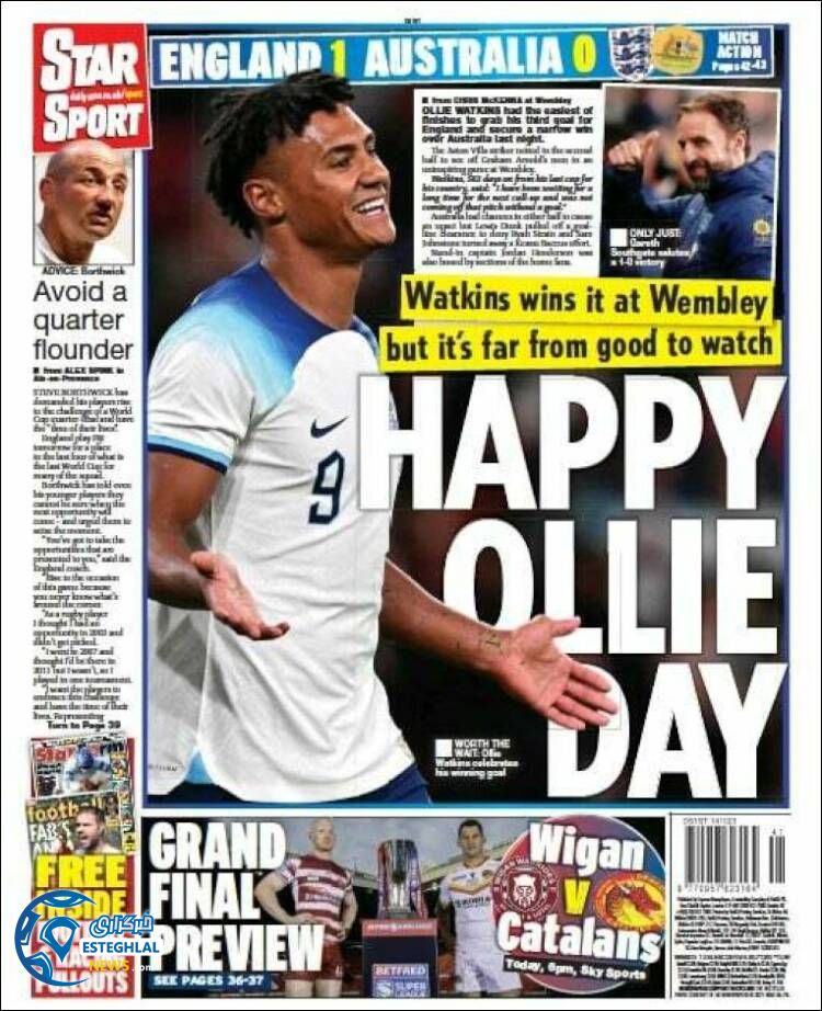 روزنامه ورزشی استار اسپورت شنبه 22 مهر 1402