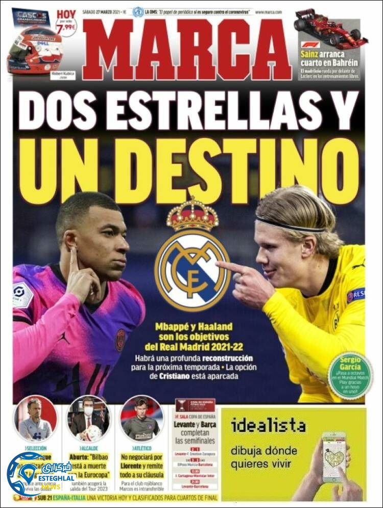 روزنامه ورزشی مارکا شنبه 7 فروردین 1400