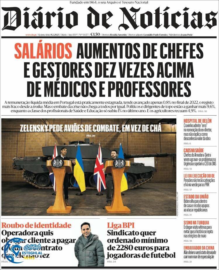 روزنامه ورزشی اوجوگو پنجشنبه 20 بهمن 1401 