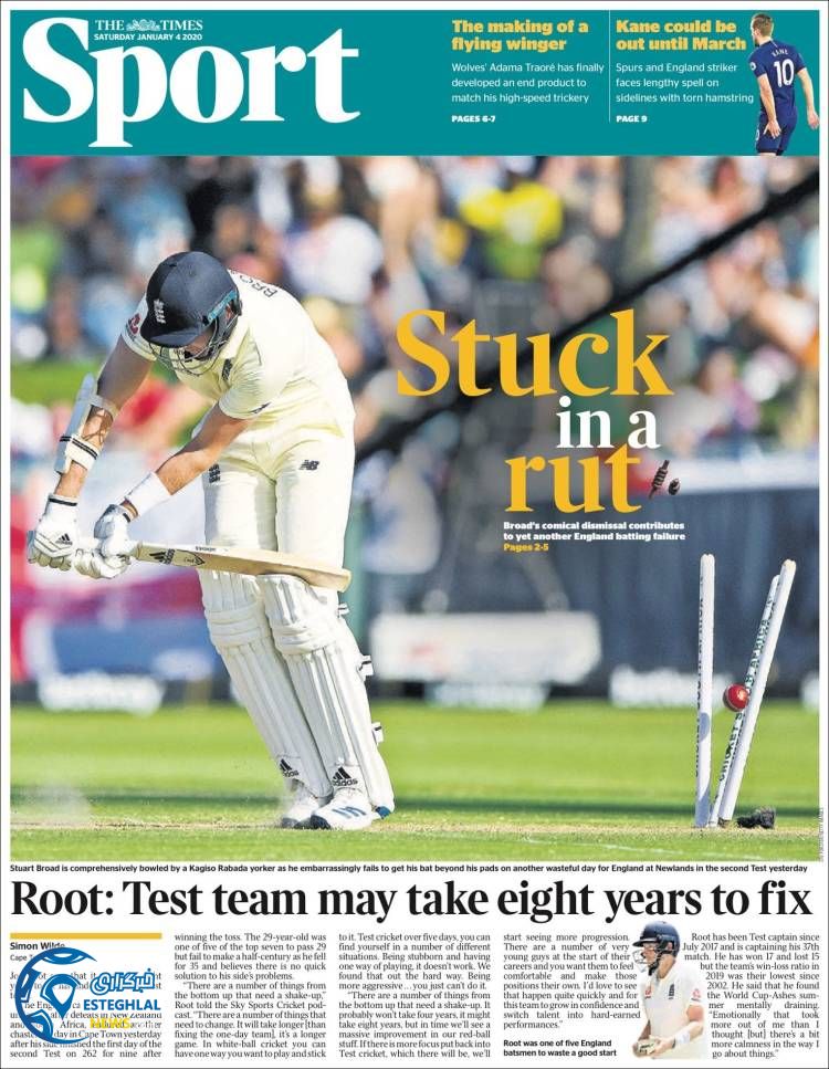 روزنامه ورزشی تایمز اسپورت شنبه 14 دی 1398