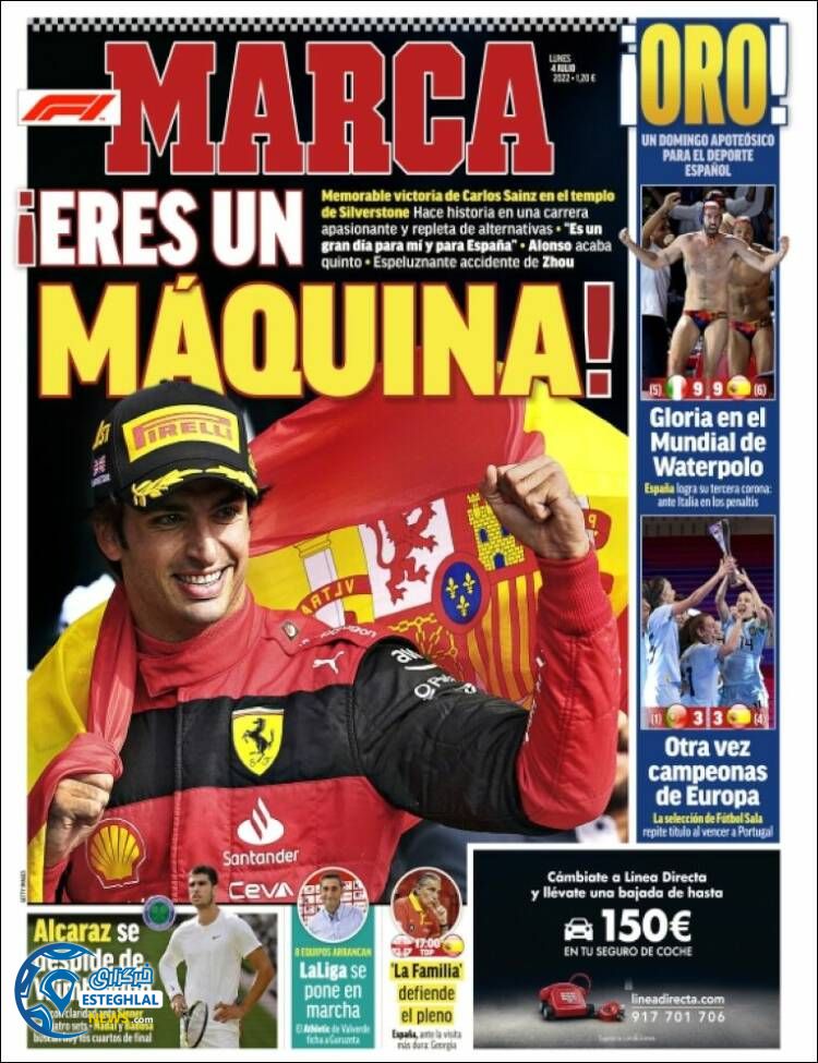 روزنامه ورزشی مارکا دوشنبه 13 تیر 1401