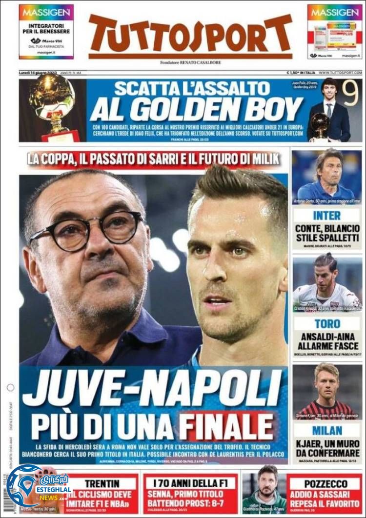 روزنامه ورزشی توتو اسپورت دوشنبه 26 خرداد 1399