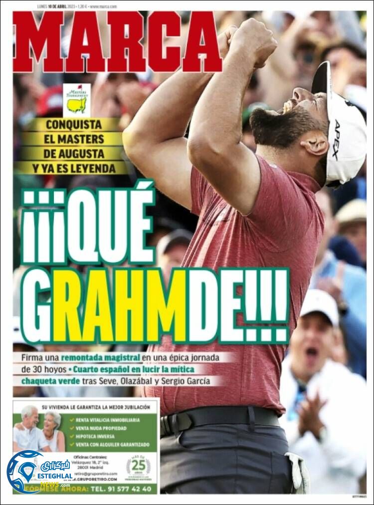 روزنامه ورزشی مارکا دوشنبه 21 فروردین 1402 