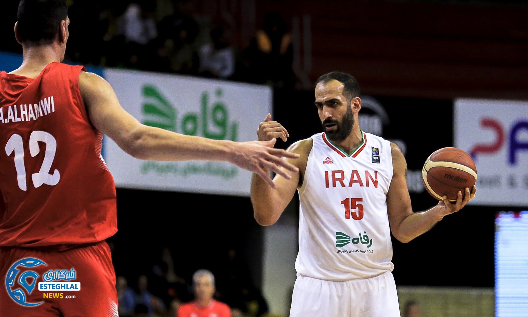 دیدار تیم های ملی بسکتبال ایران و سوریه